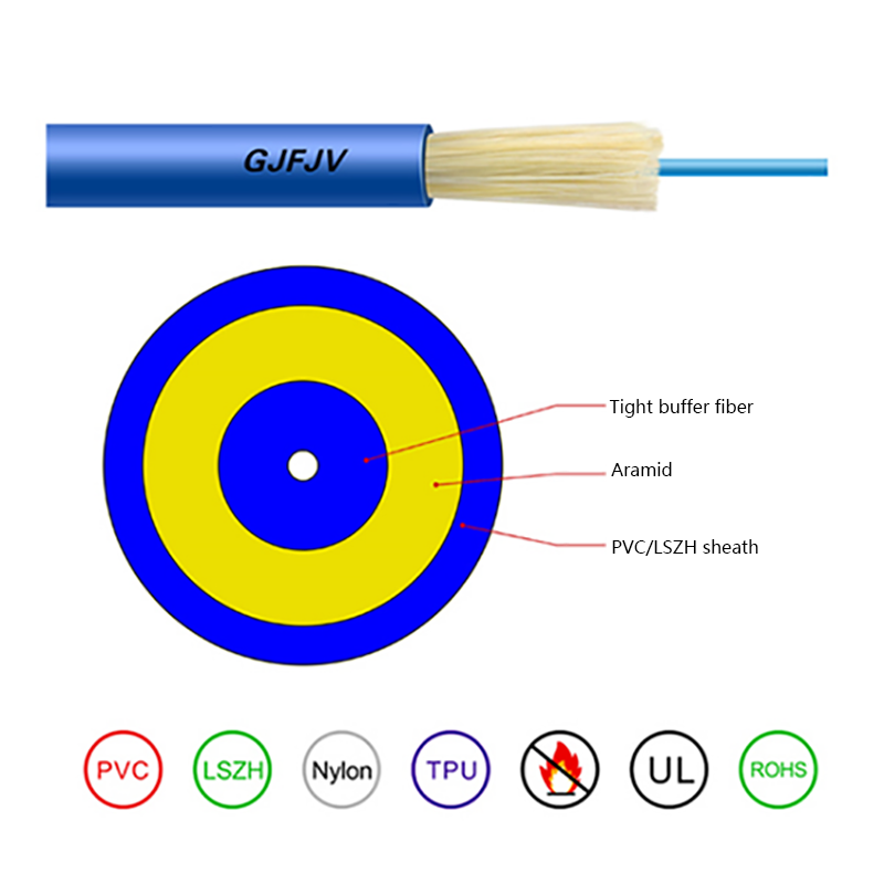 GJFJV Indoor Single Core Jumper Wire Optisk kabel